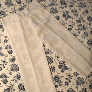 Fresh Produce ME Mary Ellen White Linen Pants SZ L